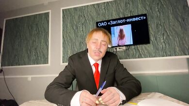 My wife sucked me off in front of the boss while I was on a Skype call! A mouthful of cum and he burned us!