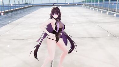 Nude Elf VTuber KPop Srip Dance | Wannabe MMD