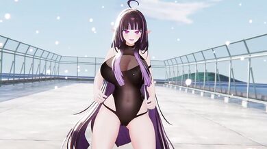 Nude Elf VTuber KPop Srip Dance | Wannabe MMD