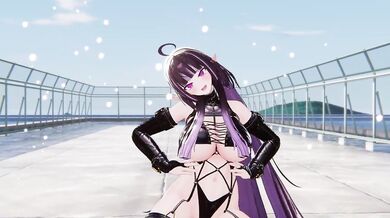 Nude Elf VTuber KPop Srip Dance | Wannabe MMD