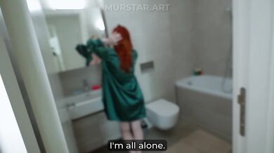 I Caught My Cheating Redhead Step Mom On The Phone... Now She Begs For My Cock! POV