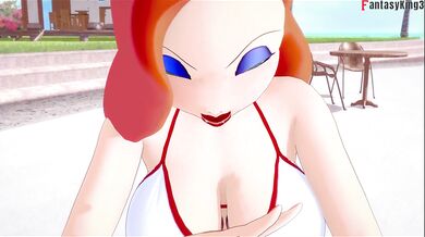 Jessica Rabbit POV bikini blowjob and fucked | Full & POV on patreon: Fantasyking3