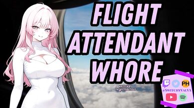Flight Attendant Whore | Submissive Slut Rough Blowjob