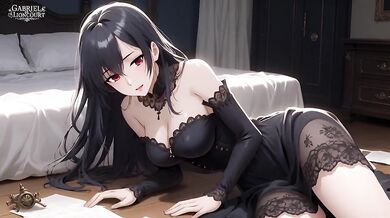 Goth Girl Fan Fucks Rockstar Backstage – Alternative Roleplay - Hentai Part 4