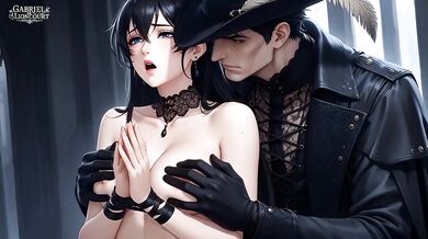 Goth Girl Fan Fucks Rockstar Backstage – Alternative Roleplay - Hentai Part 4