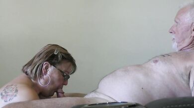 School Mam slut Cara sucks her Master's cock and then takes it hard while she smiles at the camera