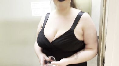 Busty Goth Neighbor needed ''flour''