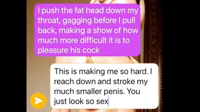 cockold sexting ended with cumshot on my ass