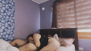 My stepdaughter got into my bed and we ended up fucking hard
