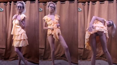 Undressing Fetish: New Yellow Dress