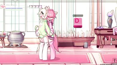 Max the ELF: ( ANIMATION ) _ FUTANARI - CHICAS experimentan nuevas POSICIONES PARA FOLLAR