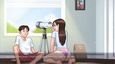 Sommertime saga | sexy stepsis jenny's wet pussy licking | Gameplay