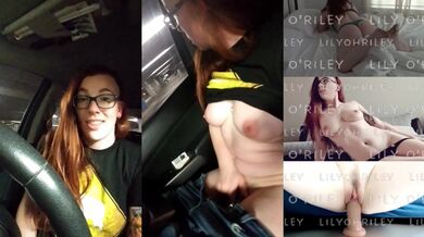 Risky Parking Garage Clit Rubbing Car Masturbation