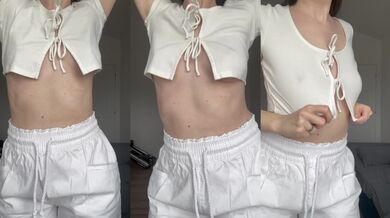 My nipples are so hard. Do you like it?