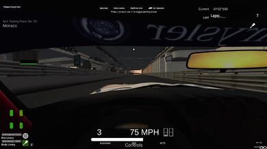 Ap's testing place Monaco lap