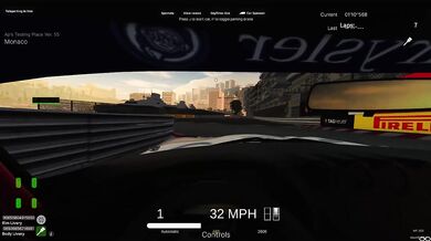 Ap's testing place Monaco lap