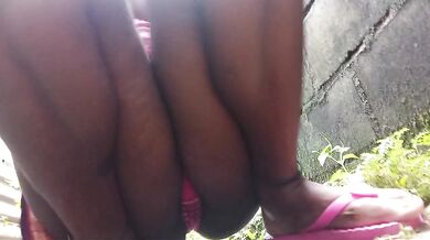 BIG TITES EBONY MILF PEE PANTIES OUTDOOR WHILE WIFE NEIGHBORS PEE WHILE MASTERBATE NEXTDOOR