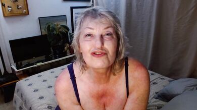 1399 A J.O.I. for He who cant be named from Thick and Sexy GILF DawnSkye wearing lingerie on my bed