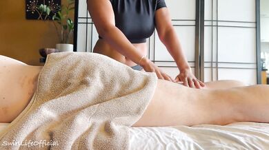 BWC Gets a Rubdown and Milked Dry from Busty Babe in Happy Ending Massage