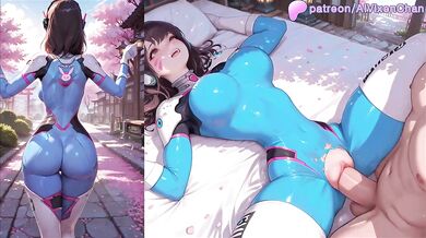 D.Va - Next Round is SEX! Watch D.Va's Ass Jiggle [AI_HMV]