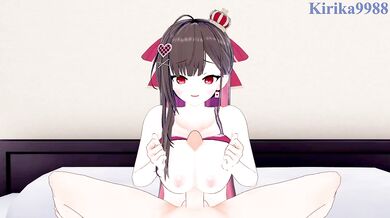 珮蕾 Pele and I have intense sex in the bedroom. - EnVision VTuber Hentai