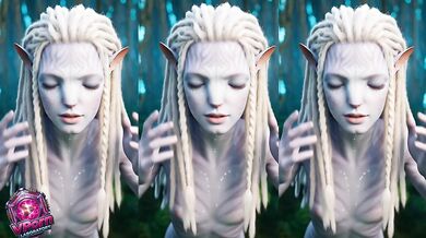 Na'vi Albina, showing all her sensuality