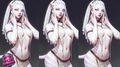 Na'vi Albina, showing all her sensuality