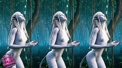Na'vi Albina, showing all her sensuality