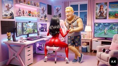 Gamer Girlfriend Cheating Moranguete takes her lover Batatudo’s anal while boyfriend is away Gamer girl Moranguete gets her tight ass eaten by her sex