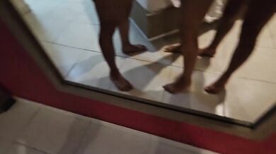 continuation of the birthday surprise that the husband made for me, friend's 20 cm penis