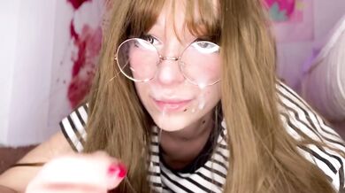 CUM ON MY AHEGAO FACE step-DADDY