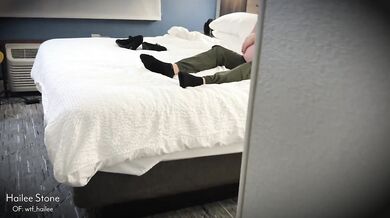 I walk in, she cums over and over on his huge cock, all night.