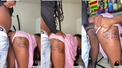 Ebony Anal sex step bro ass fuck stepsister