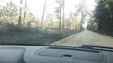 BOUT TO FUCK HIS SEXY HOT WIFE IN THE WOODS!