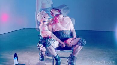Fucking in Front of Friends! Aiden gets put on display for this silly, VOYEUR / EXHIBITIONIST pegging session (6:47min of 45min)