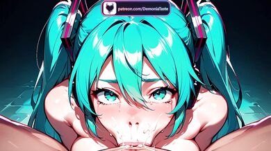 Damaged Hatsune Miku Squirts Binary Juice All Over The Crowd
