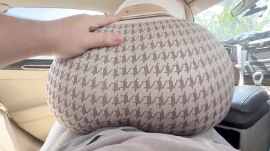 Naughty Stepsister draining Cock with Her Big Butt in Tight Leggings