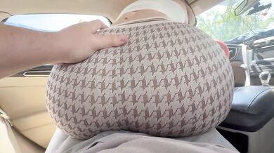 Naughty Stepsister draining Cock with Her Big Butt in Tight Leggings