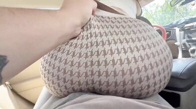 Naughty Stepsister draining Cock with Her Big Butt in Tight Leggings