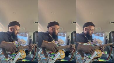 acoustic practice in the van