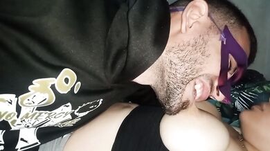 My husband wants to bite my nipples off; he gets turned on when he sucks on my big natural tits