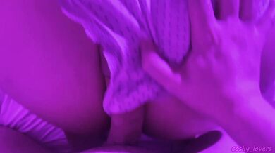 He Cums Early in her Pussy but Continue to Fuck to Cum on her Ass in her Cute Pyjama