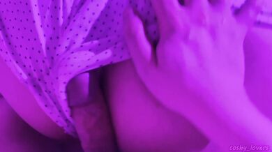 He Cums Early in her Pussy but Continue to Fuck to Cum on her Ass in her Cute Pyjama