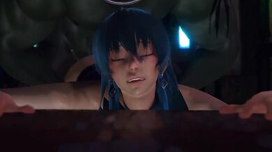 Asagi Igawa Taimanin gets fucked hard by Orc
