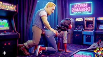 Gamer Girlfriend Cheating Moranguete takes her lover Batatudo’s anal at the arcade Gamer Moranguete cheats on her boyfriend with Batatudo’s POV anal