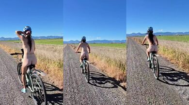 Misstaiwan rides bicycle in shocking public flash