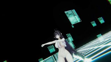 Hentai ELF VTuber Strip Dance | MMD Killer Body