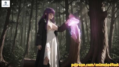 Animated Fern from frieren anal blowjob footjob titjob
