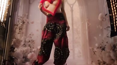 BTS Fashion Photoshoot: Red N Black 2 Piece Full Vid