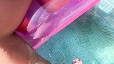 Unpredictable Tease Turns Backyard Pool Into Fierce Cock Arena